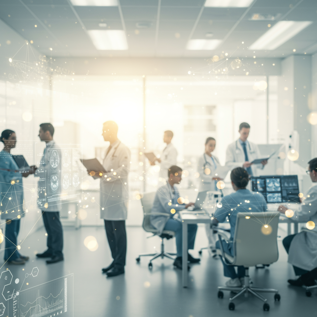 Doctor reviewing X-ray